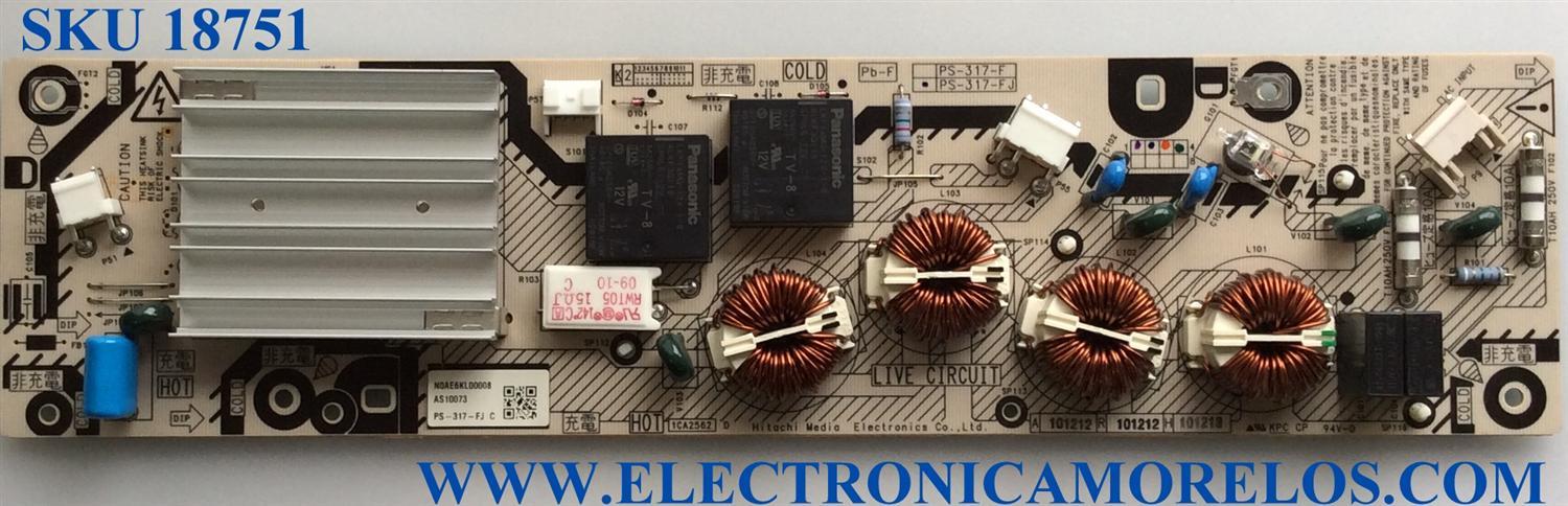 FUENTE DE STANDBY / LG N0AE6KL00008 / PS-317-FJ / MODELO TC-P55VT30